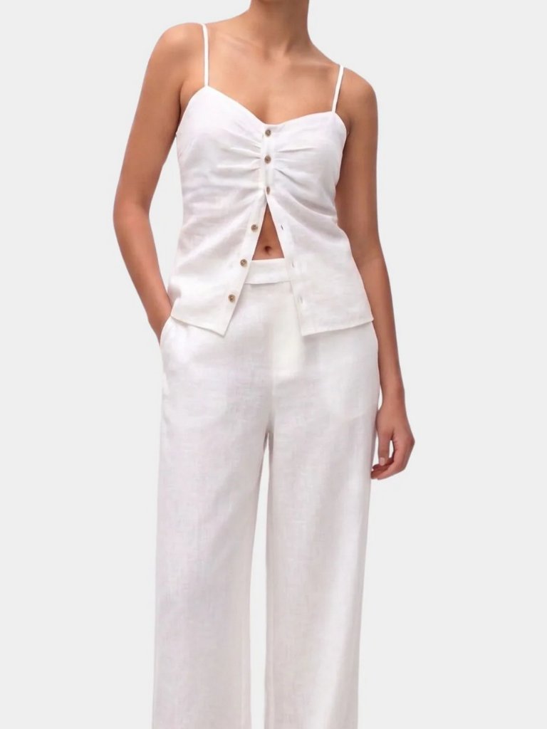Boamar Women's Devi White Tank Top Size Small New W Tags